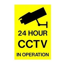 CCTV Warning Sign - 8x9.5