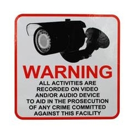 CCTV Warning Sign - 4x4
