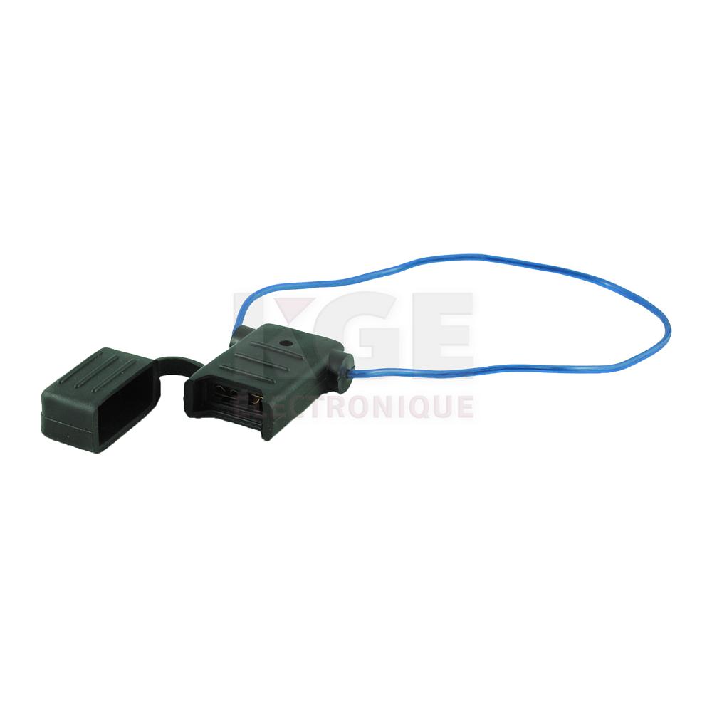 Porte-Fusible ATC sur Câble 18GA Bleu