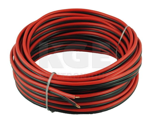 Fil 12V Rouge/Noir 14AWG 25