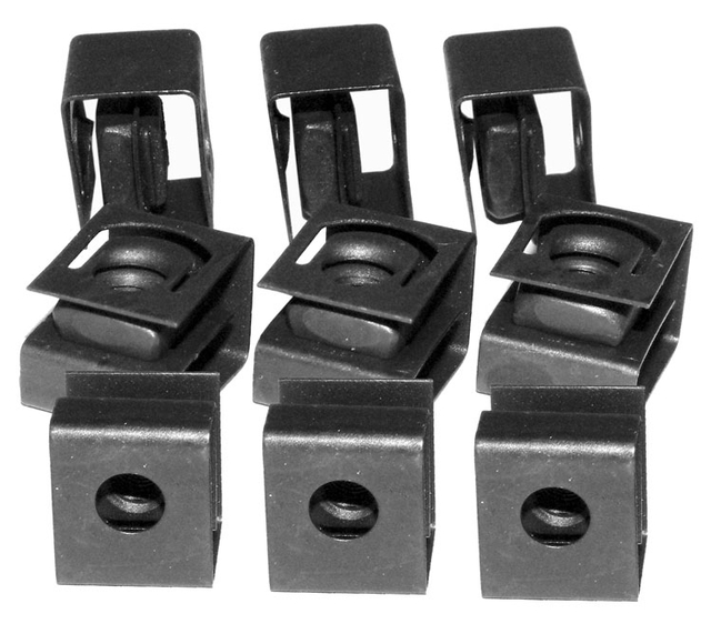 Noix Rondes Noires 10-32 Paquet de 10