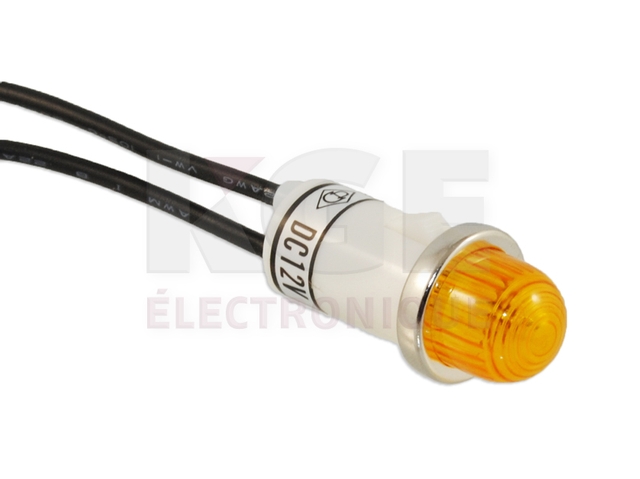 12V AC/DC Dome Light - Amber