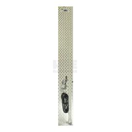 Antenne de CB Double 4' Blanche avec Support