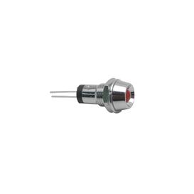 DEL de 5mm dans un Dôme en Chrome - Rouge