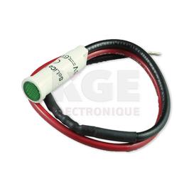 24-28V Green In-Line Light 8mm
