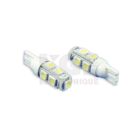 2-Pack White 194 9 LEDs Bulbs