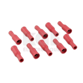 Terminaux Isolés Cylindriques Femelles 22-18 Paquet de 10