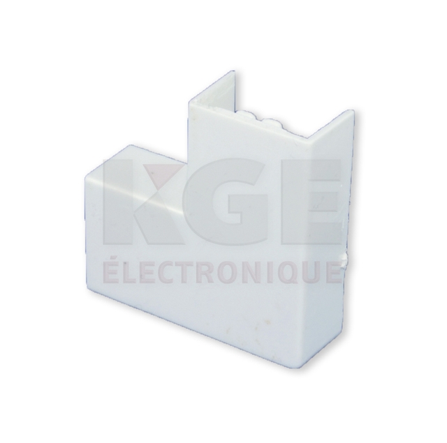 Cache-Fil en Angle 24x14mm Plat Blanc