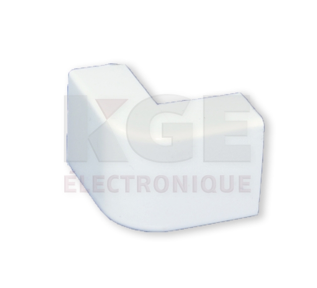 White 20x10mm External Angle Wiring Duct