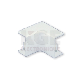 White 20x10mm Internal Angle Wiring Duct