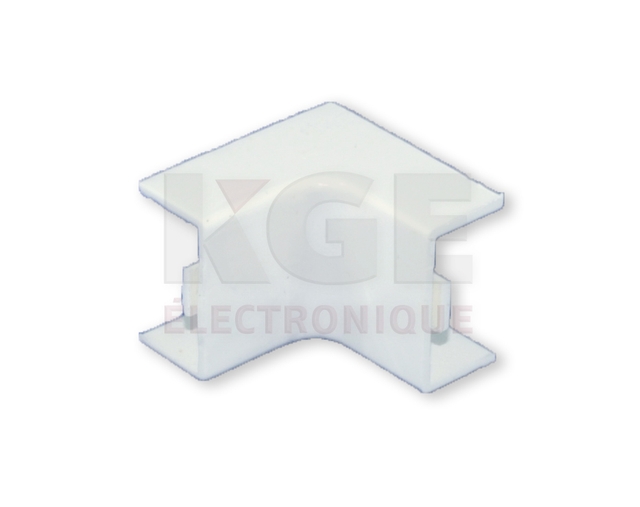 Cache-Fil en Angle Interne 20x10mm Blanc