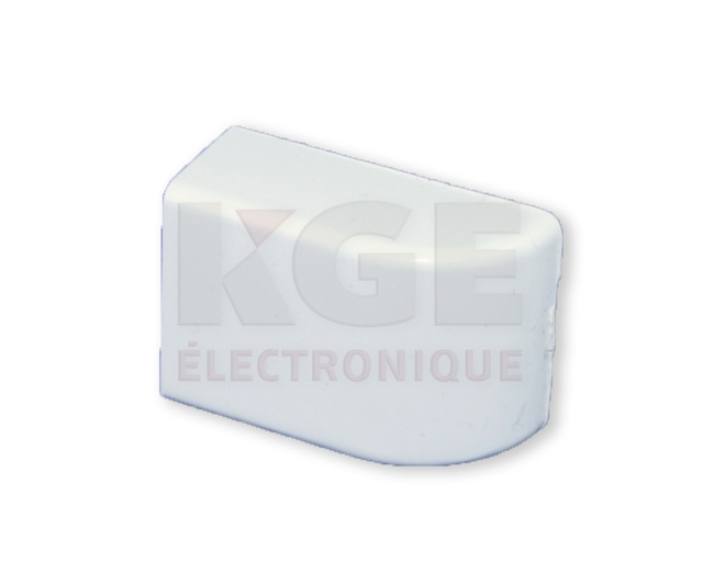 Embout de Cache-Fil 24x14mm Blanc