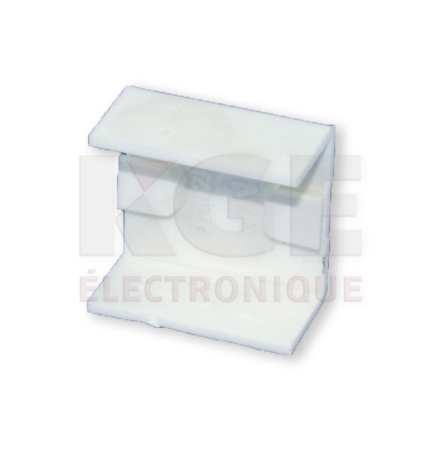 White 24x14mm Wiring Duct Coupler