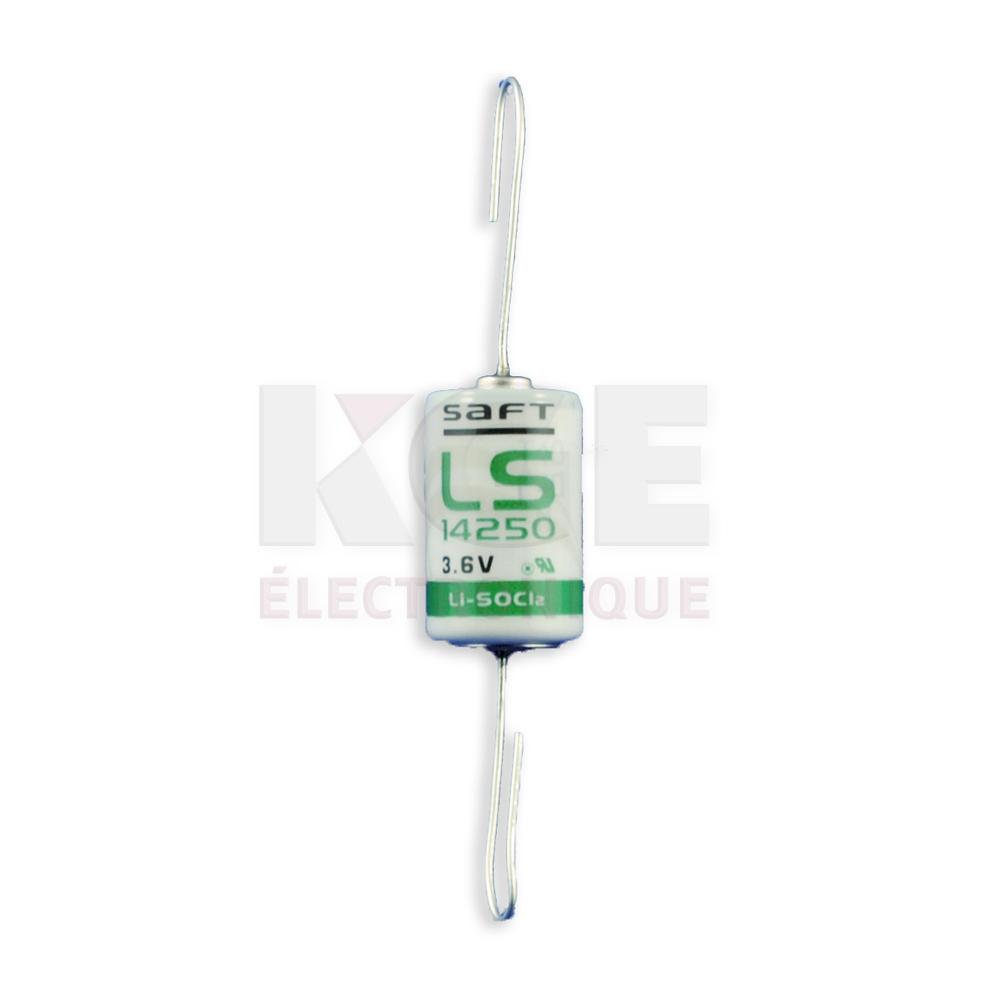 Batterie Lithium Demi-AA avec Fil 3.6V