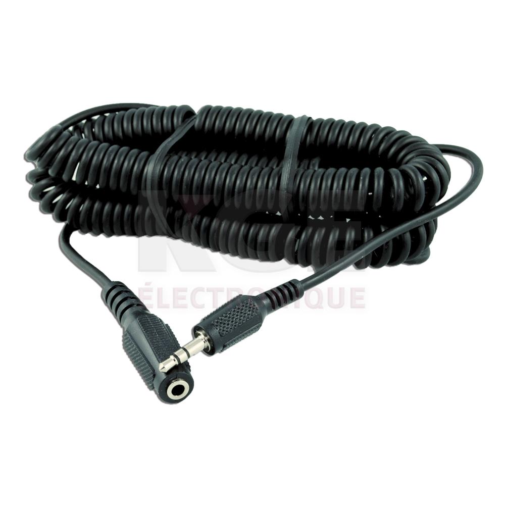 10ft Spiral Stereo 1/8