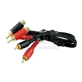 1.5ft Y Double RCA Cable