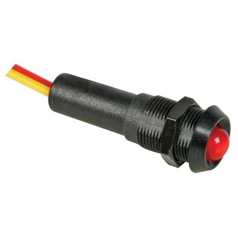 Lumière DEL Rouge 12V Boîtier Noir