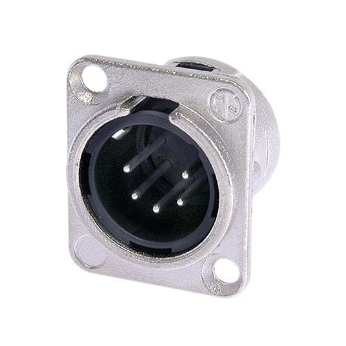 Chassis 5 contact Male XLR Connector (Neutrik NC5MDL-1)